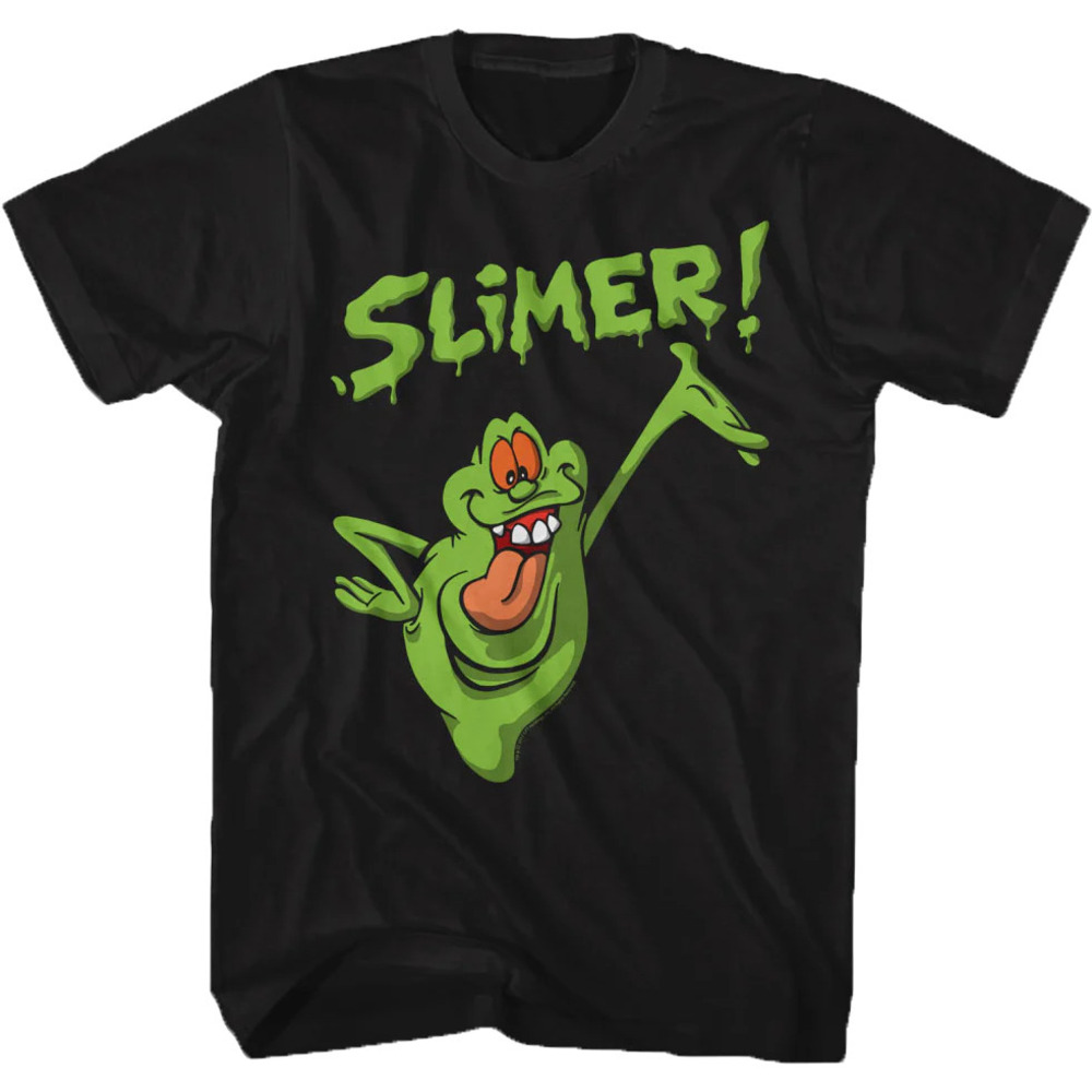 Distressed Slimer Real Ghostbusters Tshirt
